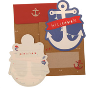 invitations anchors away (4pkts)