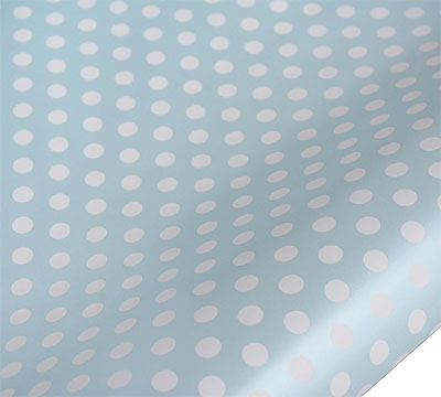 5m pearlised spot wrap - blue-white pack