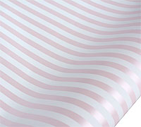 5m pearlised stripe wrap - pink-white pack