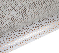 5m square confetti wrap - white-gold pack