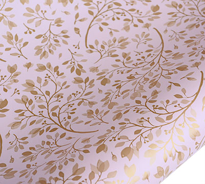 5m spring blossom wrap - gold on pink pack