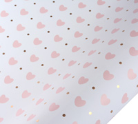 5m heartz n dotz wrap - pink-gold pack