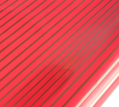 5m thin stripe wrap - red-gold pack