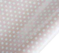 5m pearlised spot wrap - pink-white pack
