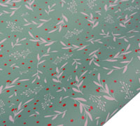 5m xmas holly kraft - sage - pack