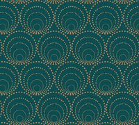 5m eccentric circles wrap - emerald-gold pack